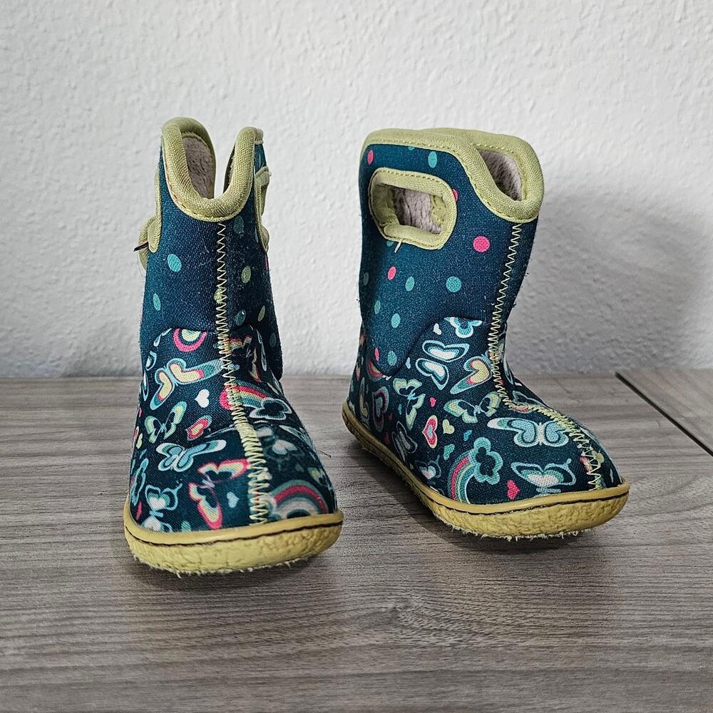 BOGS Baby II Boots Waterproof Rainbow Green Blue Toddler Infants US 5 Outdoors